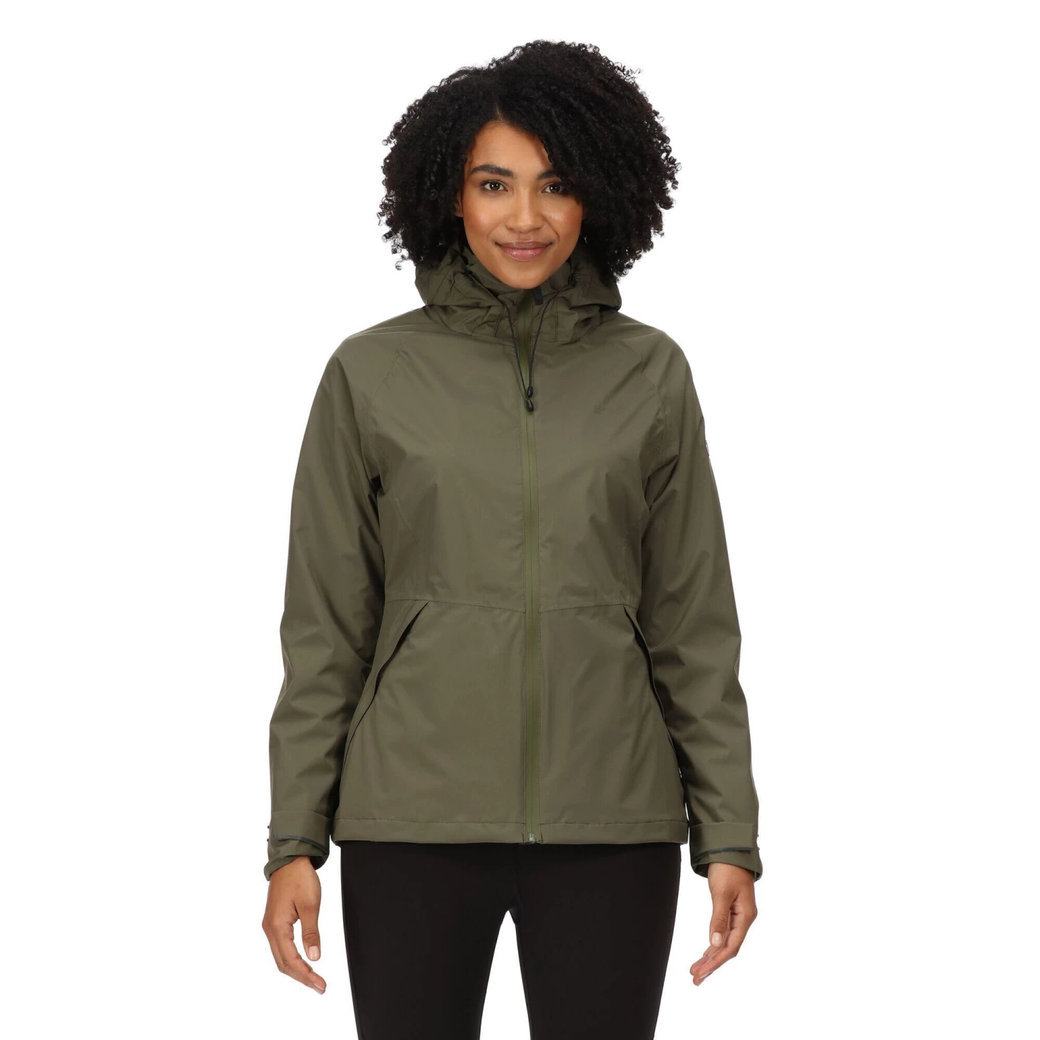 Regatta Womens/Ladies Rolton Waterproof Jacket (Black) 13 Regatta Womens/Ladies Rolton Waterproof Jacket (Black) - Image 13