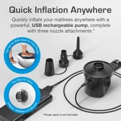 Single Camping Air Bed – Navy/White -Hike & Outdoor Deals Store k0a5c33e6003e398342410552331f9a4f