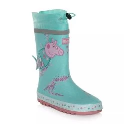 Regatta Childrens/Kids Puddle Peppa Pig Wellington Boots (Aruba Blue)