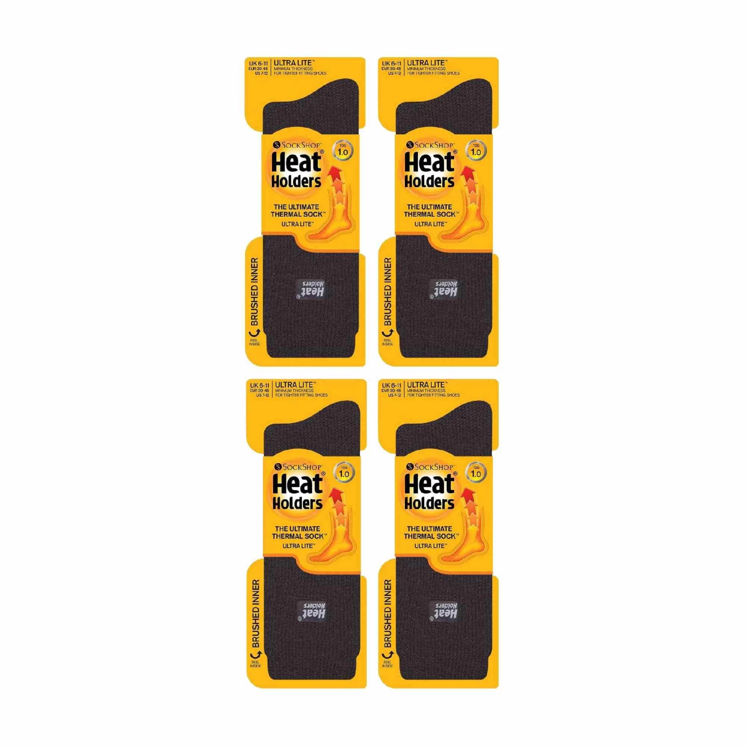 4 Pairs Mens Ultra Lightweight Warm Thermal Socks For Dress Socks In Winter 6 4 Pairs Mens Ultra Lightweight Warm Thermal Socks For Dress Socks In Winter - Image 6