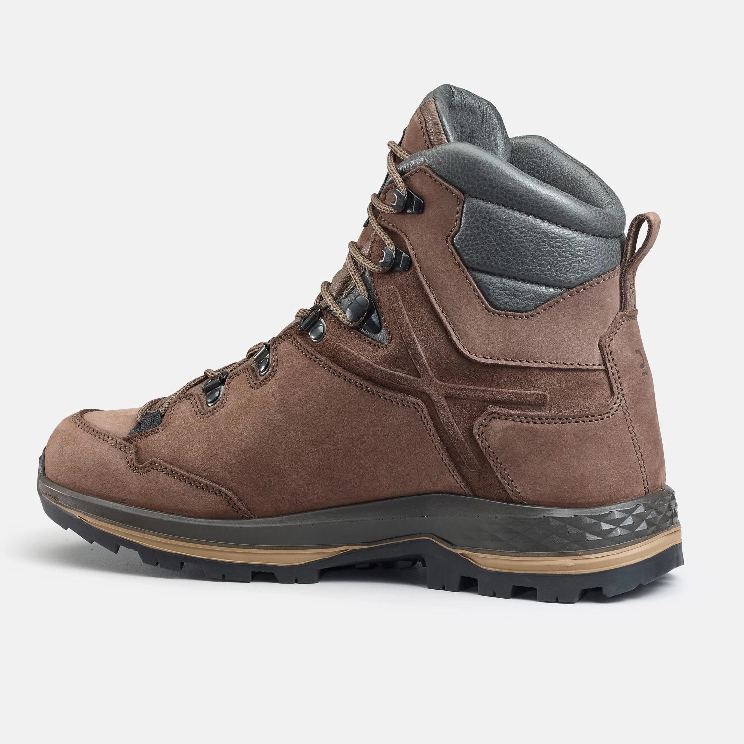 MEN'S WATERPROOF LEATHER HIGH TREKKING BOOTS 2 MEN'S WATERPROOF LEATHER HIGH TREKKING BOOTS - Image 2