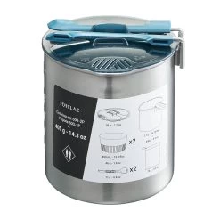 Stainless Steel 2 Person Cooking Set 1.6L 31 Stainless Steel 2 Person Cooking Set 1.6L -Hike & Outdoor Deals Store k1e4b7576c5d355d320828b3827621564