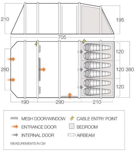 Vango Lismore Air 600XL 2 Vango Lismore Air 600XL - Image 2