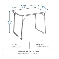 Quechua FOLDING CAMPING TABLE – 2 TO 4 PEOPLE -Hike & Outdoor Deals Store k4080b7028c9fd78111c4dd7a6ae13060