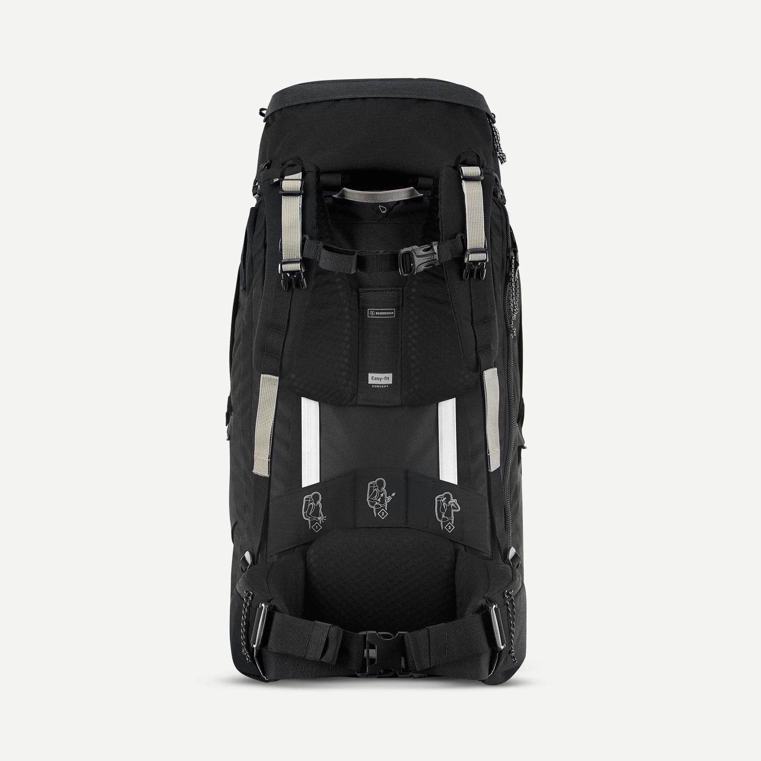 MEN’S TRAVEL TREKKING BACKPACK TRAVEL 900 50+6 L WITH SUITCASE OPENING 8 MEN’S TRAVEL TREKKING BACKPACK TRAVEL 900 50+6 L WITH SUITCASE OPENING - Image 8