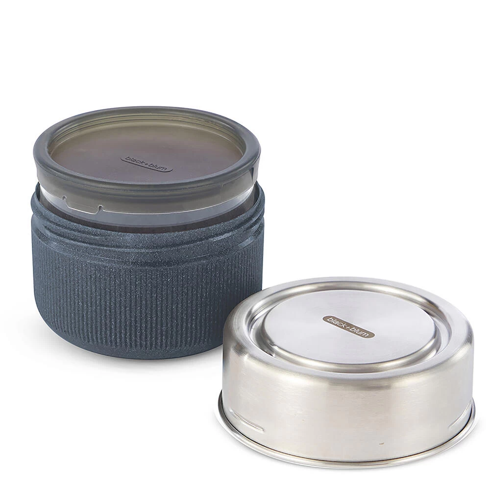 Black+Blum Glass Lunch Bowl 600ml Slate 2 Black+Blum Glass Lunch Bowl 600ml Slate - Image 2