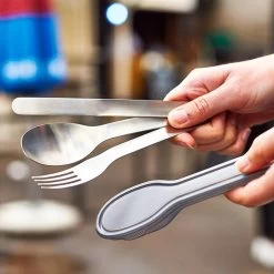 Black+Blum Stainless Steel Cutlery Set With Case Grey -Hike & Outdoor Deals Store k6e8860304869fc8c8346ff2f981f5405