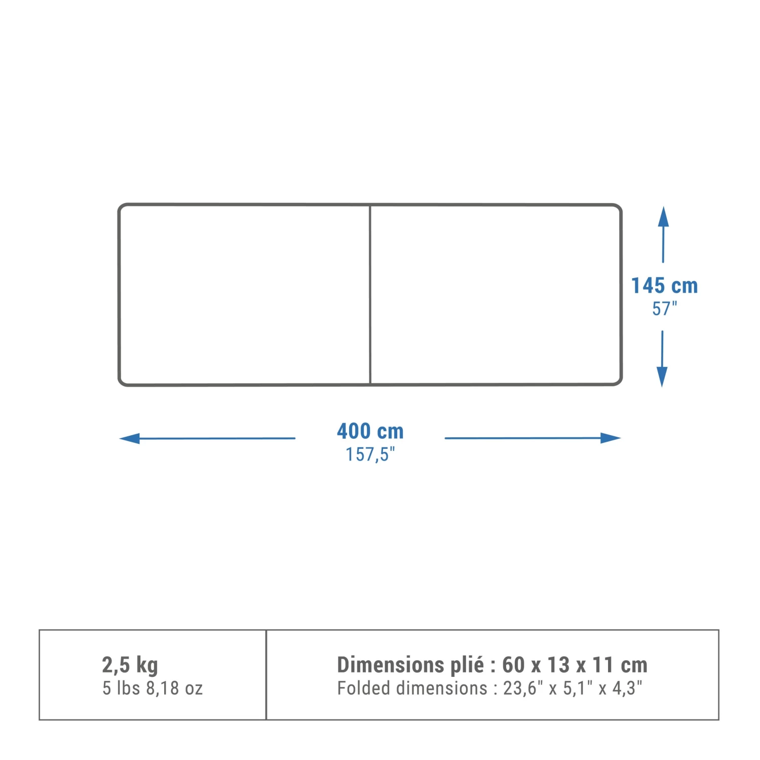Quechua CAMPING WINDBREAK - 4 X 1.45 METRES 2 Quechua CAMPING WINDBREAK - 4 X 1.45 METRES - Image 2