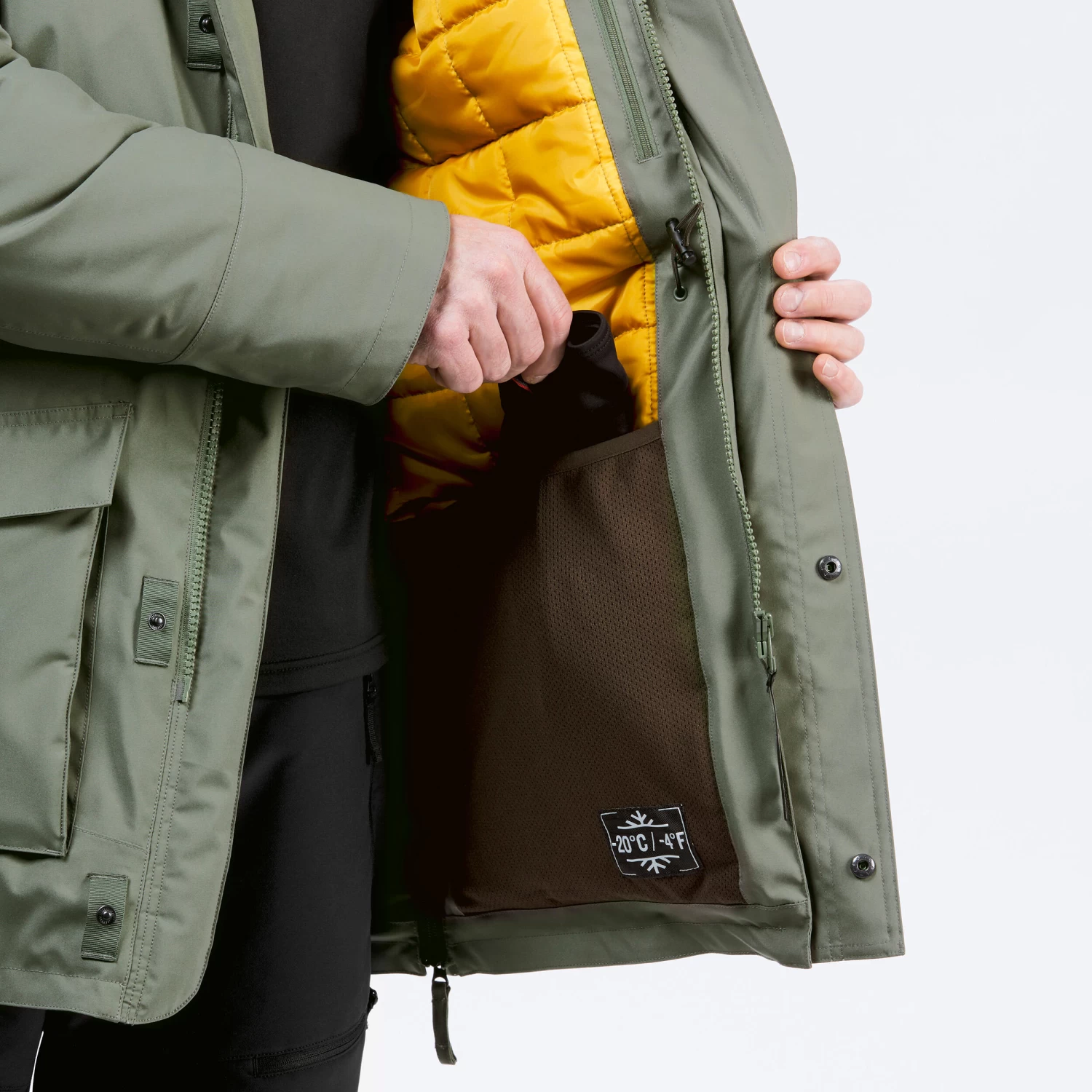 Quechua Men’s Winter Waterproof Hiking Parka - SH900 7 Quechua Men’s Winter Waterproof Hiking Parka - SH900 - Image 7