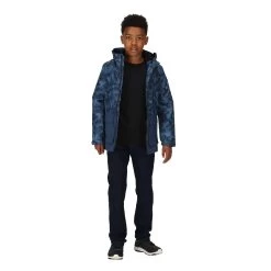 Regatta Childrens/Kids Salman Camo Insulated Waterproof Jacket (Dark Denim) -Hike & Outdoor Deals Store kb8dc41fd2e2ddf3b910ca9547acfb5ab