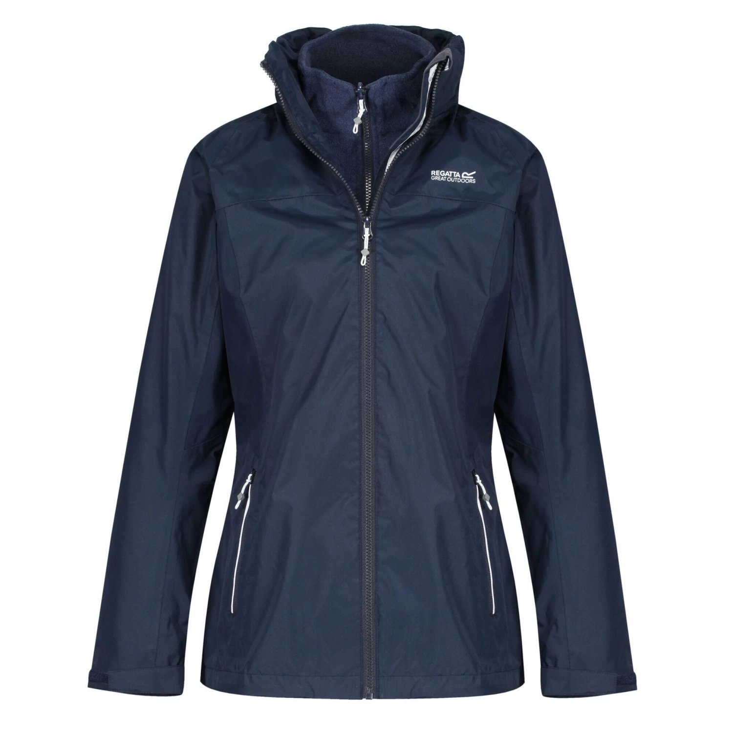 Regatta Womens/Ladies Premilla IV 3 In 1 Waterproof Jacket (Navy) 1 Regatta Womens/Ladies Premilla IV 3 In 1 Waterproof Jacket (Navy)