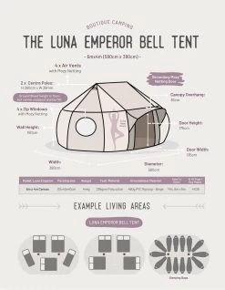Luna Emperor Bell Tent -Hike & Outdoor Deals Store kbe4402828513e30b81ff2f4a55b5bfc3