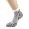 Womens/Ladies Run Ankle Socks (White/Grey)