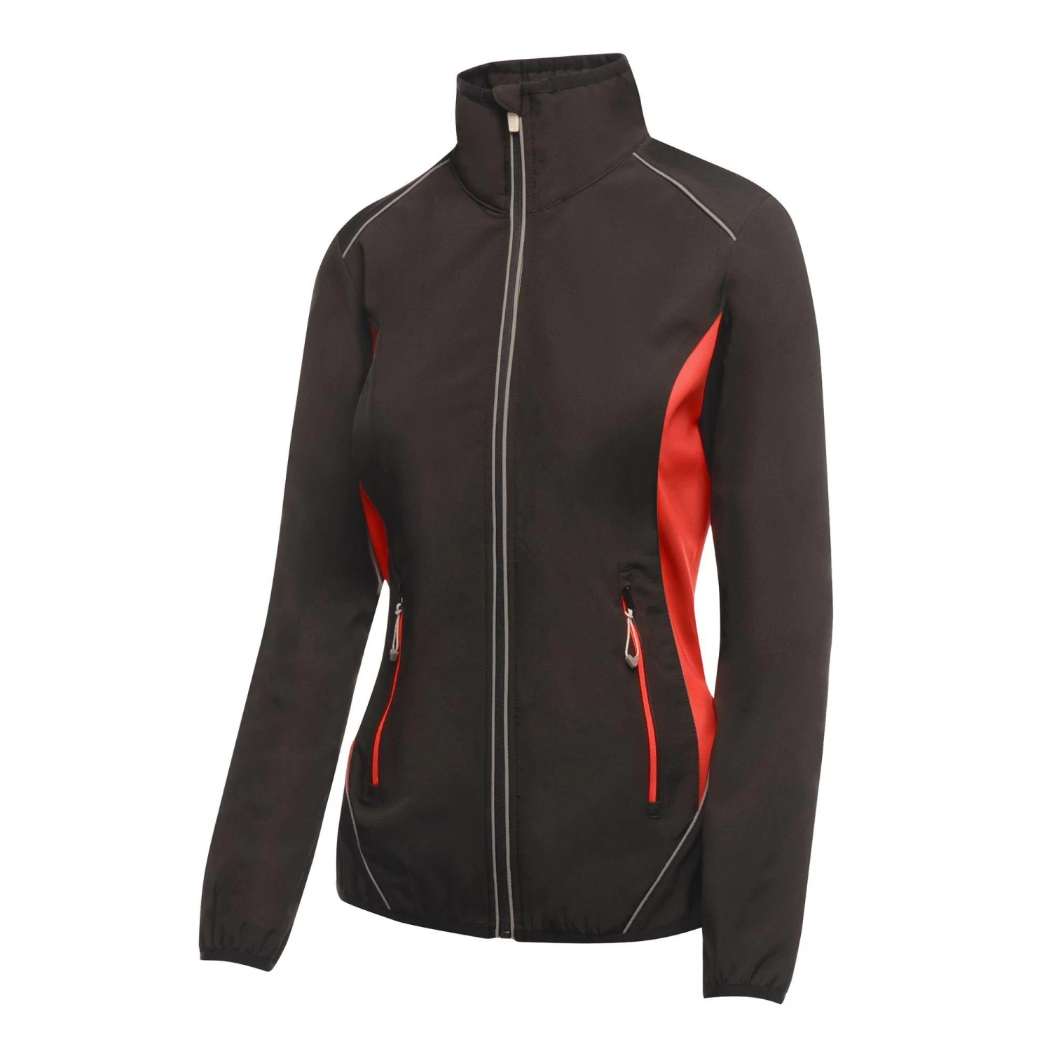 Regatta Activewear Womens/Ladies Sochi Softshell Jacket (Black/Classic Red) 1 Regatta Activewear Womens/Ladies Sochi Softshell Jacket (Black/Classic Red)