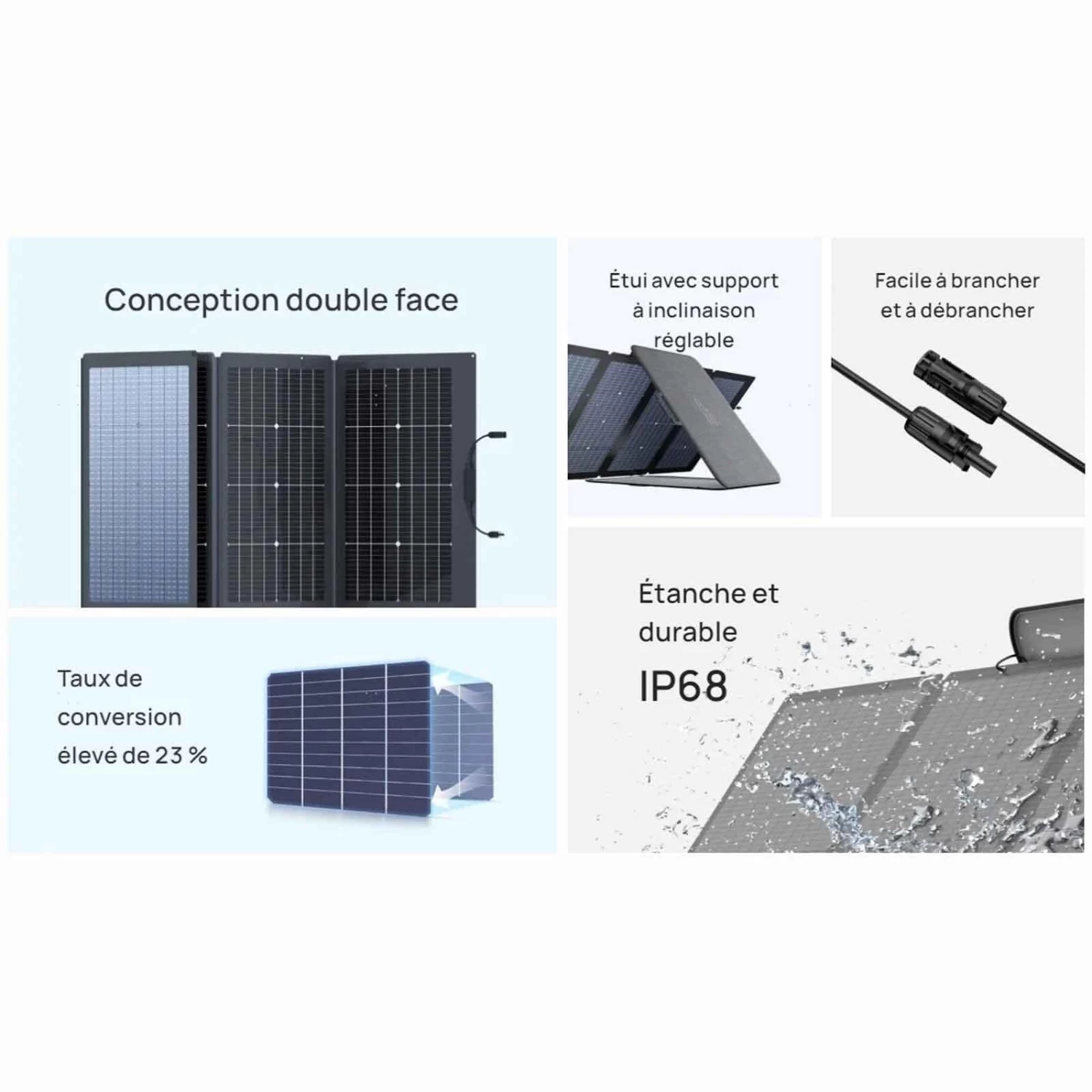 EcoFlow 220W Bifacial Portable Solar Panel 5 EcoFlow 220W Bifacial Portable Solar Panel - Image 5