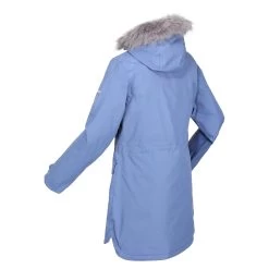 Regatta Womens/Ladies Sabinka Faux Fur Trim Parka (Slate Blue) -Hike & Outdoor Deals Store kd58cced5a71ab904d607b3f62b35ca40