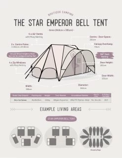 Star Emperor Bell Tent -Hike & Outdoor Deals Store kd7fead289650f6d0e4ac370cd50bb2d5