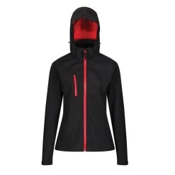 Regatta Womens/Ladies Venturer Hooded Soft Shell Jacket (Black) -Hike & Outdoor Deals Store kde37a781c5f6772474c336262b077b1d