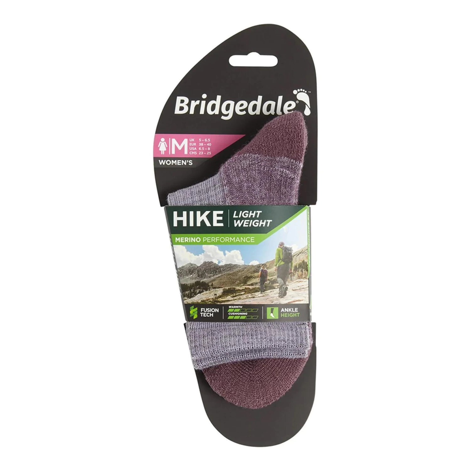 Bridgedale HIKE Lightweight Merino Performance 3/4 Crew Original Women's 1 Bridgedale HIKE Lightweight Merino Performance 3/4 Crew Original Women's