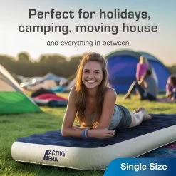 Single Camping Air Bed – Navy/White -Hike & Outdoor Deals Store ke0160c9288cb4396f815e970710f66df